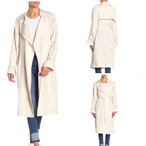 Tart Jackets & Blazers - New Tart Large Gladys Belted Trench Coat: Large